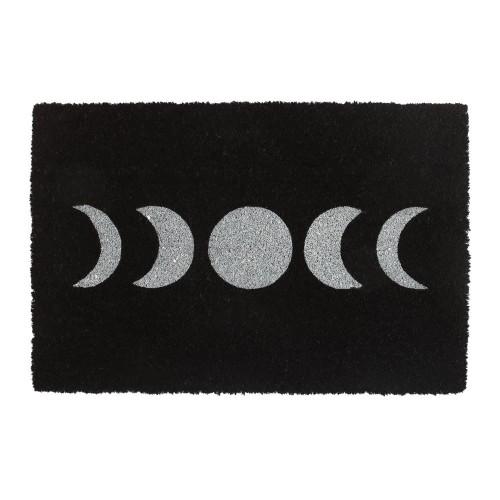 Etwas andere Mondphasen-Fußmatte One Size schwarz/weiß von Joom DACH