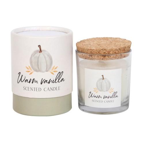 Etwas anderes Herbstliche warme Vanille-Duftkerze One Size weiß von Joom DACH