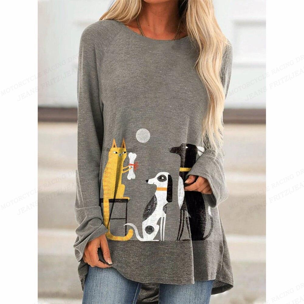 Eule T-Shirt Frauen T-Shirt Frauen Mode T-Shirt Tier T-Shirt Langarm Tops Tees Essential Tops Kawaii Tunika Damen Kleidung 3XL Eule T-Shirt Frauen T-Shirt Frauen Mode T-Shirt Tier T-Shirt Langarm Tops Tees Essential Tops Kawaii Tunika Damen Kleidung 3XL von Joom DACH