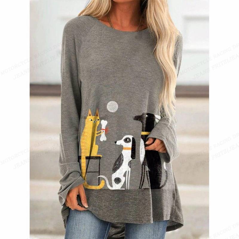 Eule T-Shirt Frauen T-Shirt Frauen Mode T-Shirt Tier T-Shirt Langarm Tops Tees Essential Tops Kawaii Tunika Damen Kleidung 3XL Eule T-Shirt Frauen T-Shirt Frauen Mode T-Shirt Tier T-Shirt Langarm Tops Tees Essential Tops Kawaii Tunika Damen Kleidung 3XL von Joom DACH