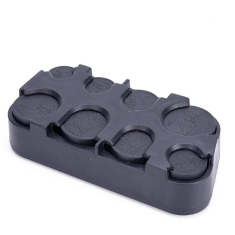 Euro-Münzspender, Aufbewahrungsbox für Münzen, Geldbeutel, Geldbörsenhalter, Aufbewahrungsbox, Kunststoffspender schwarz von Joom DACH