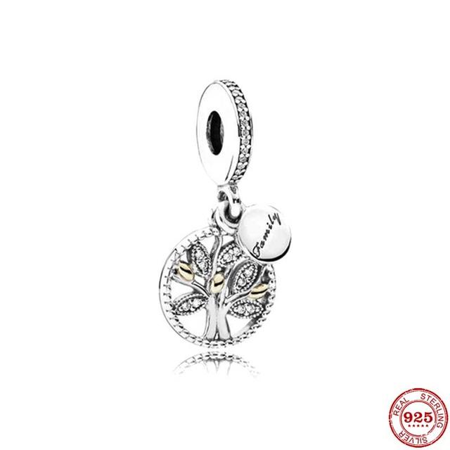 Europa 925 Sterling Silber Familie Charm Fit Original Armband Schmuck Anhänger Junge Mädchen Funkelnde Mutter Perle Schwestern Baumeln von Joom DACH
