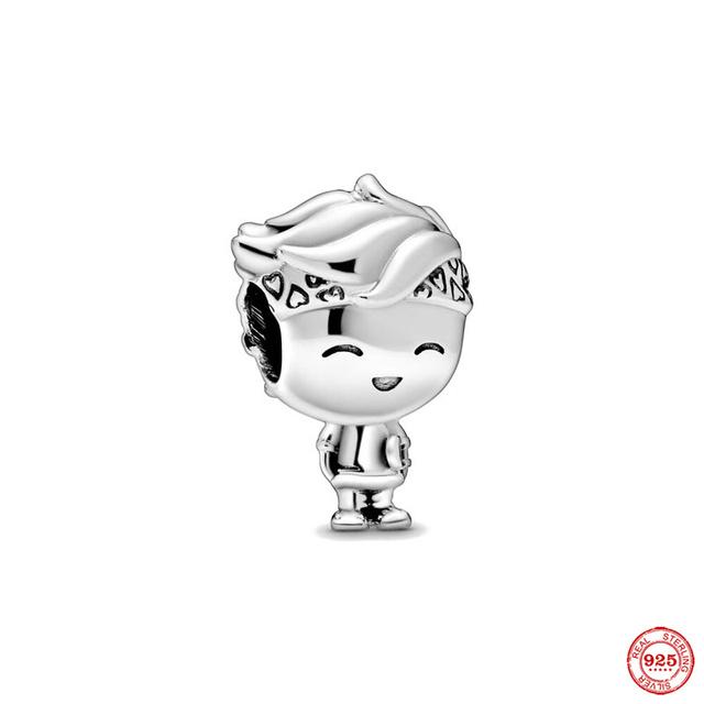 Europa 925 Sterling Silber Familie Charm Fit Original Armband Schmuck Anhänger Junge Mädchen Funkelnde Mutter Perle Schwestern Baumeln von Joom DACH