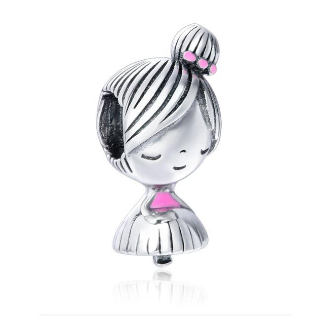 Europa 925 Sterling Silber Familie Charm Fit Original Armband Schmuck Anhänger Junge Mädchen Funkelnde Mutter Perle Schwestern Baumeln von Joom DACH