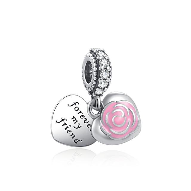 Europa 925 Sterling Silber Familie Charm Fit Original Armband Schmuck Anhänger Junge Mädchen Funkelnde Mutter Perle Schwestern Baumeln von Joom DACH