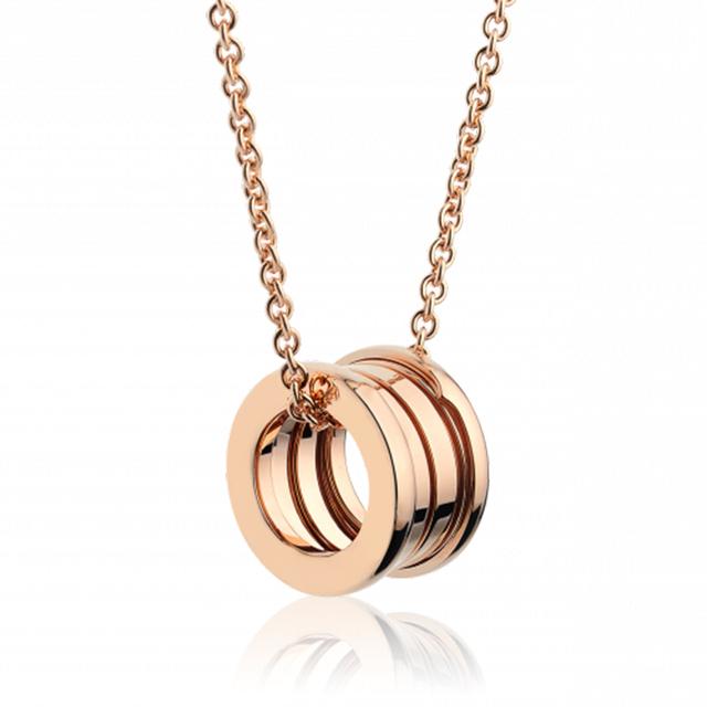 Europäische Neue Mode Alle-spiel S925 Sterling Silber Frühling Ring Halskette für Männer und Frauen High-end-Luxus Paar Geschenke 45cm von Joom DACH