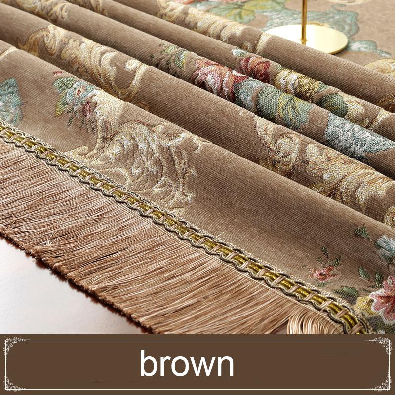 Europäische Retro-Esstischdecke mit Quaste, Luxus-Stickerei-Tischdecke, Blume, elegante Tischdecke, Dekoration für Wohnzimmer 90x90cm von Joom DACH