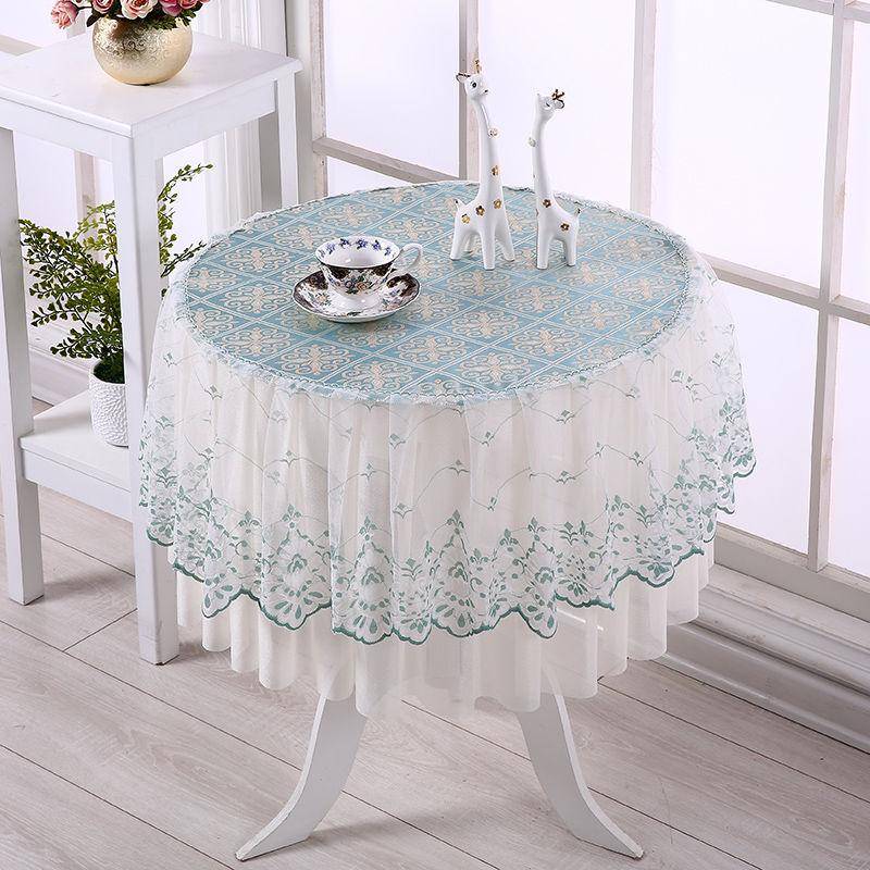 Europäische Spitze Runde Tischdecke Haushalt All-Inclusive Runde Couchtisch Abdeckung Handtuch Abdeckung Tuch Runde Tischdecke Tischdecke Diameter:70cm von Joom DACH