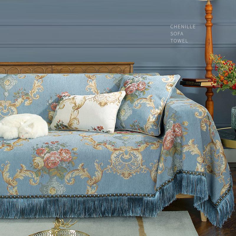Europäische Vier Jahreszeiten Einfache Quaste Sofa Handtuch Chenille Sofa Decke Anti-cat Scratch Sofa Abdeckung Leder Sofa Abdeckung Sofa kissen 1 Seater-180x200cm von Joom DACH