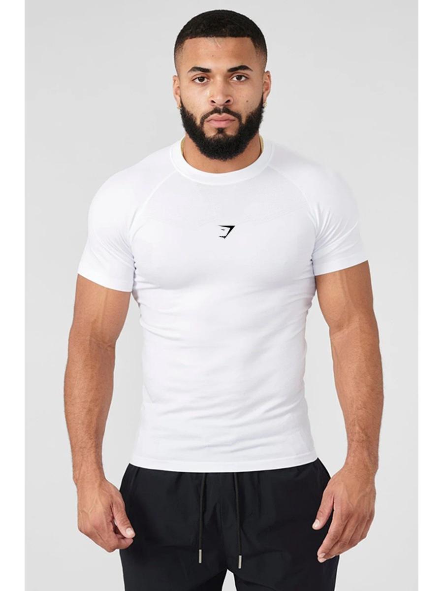 Europäischer Herren Cross-Border Hochelastischer Fitness-Body - Kurzarm Sport-T-Shirt M von Joom DACH