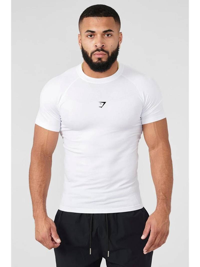 Europäischer Herren Cross-Border Hochelastischer Fitness-Body - Kurzarm Sport-T-Shirt M von Joom DACH