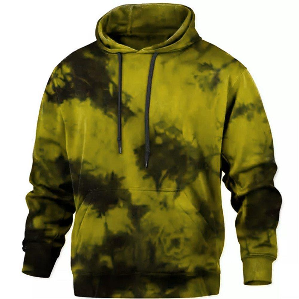 Europäischer und amerikanischer neuer dunkler Batik-3D-Druck im High Street Trendy Brand Hoodie und große Sportjacke für Herren 6XL von Joom DACH