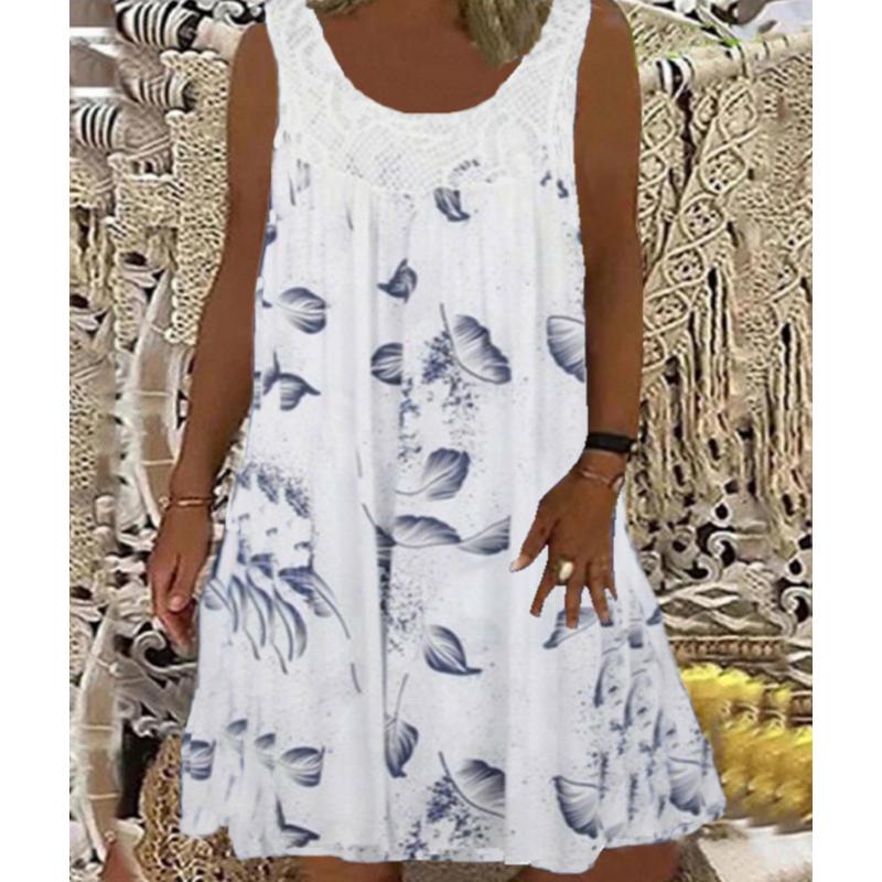 Europäisches und amerikanisches Damen-Kleid mit trägerlosen Trägern und lockerem Spitzenkleid XL von Joom DACH