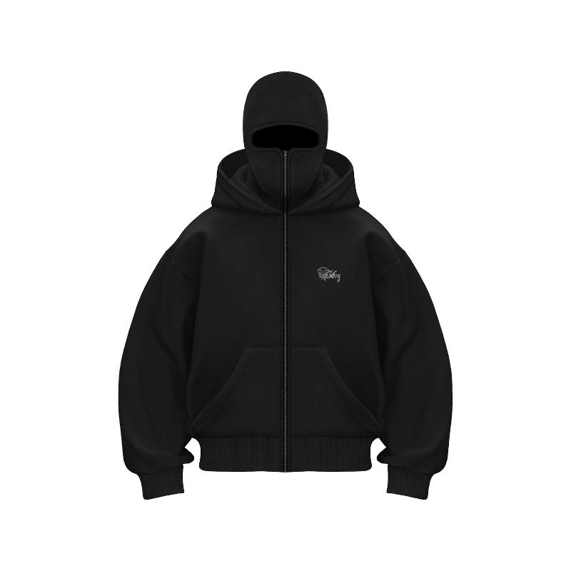 Europäisches und amerikanisches Y2K Gothic Harajuku Winter-Doppel-Kapuzen-Sweatshirt für Männer und Frauen L Europäisches und amerikanisches Y2K Gothic Harajuku Winter-Doppel-Kapuzen-Sweatshirt für Männer und Frauen L von Joom DACH