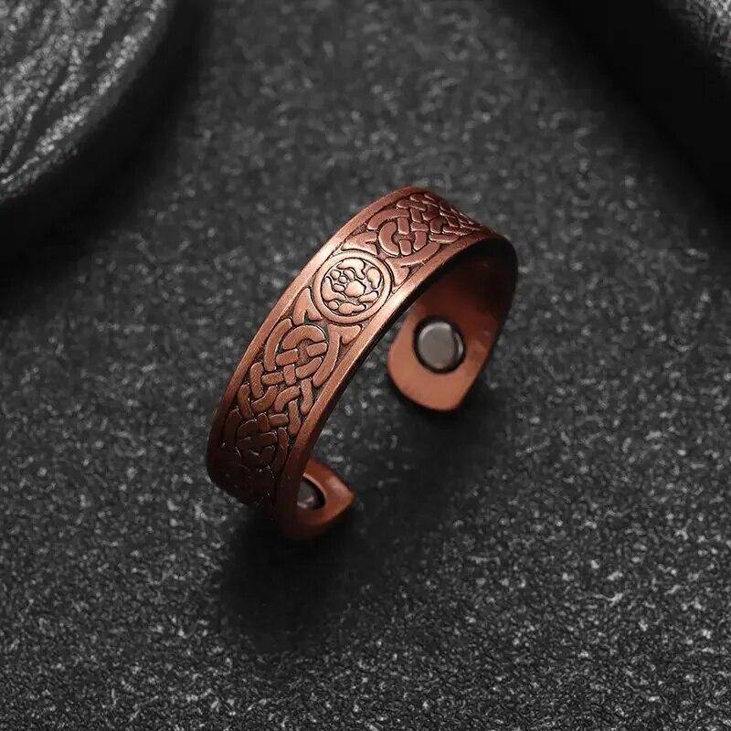 Excalibur-Öffnungsringe für Männer, mittelalterlicher Templer-Retro-Schildform, größenveränderbarer Ring, Trend-Accessoires, Schmuckgeschenk resizable von Joom DACH