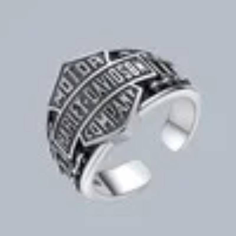 Excalibur-Öffnungsringe für Männer, mittelalterlicher Templer-Retro-Schildform, größenveränderbarer Ring, Trend-Accessoires, Schmuckgeschenk resizable von Joom DACH