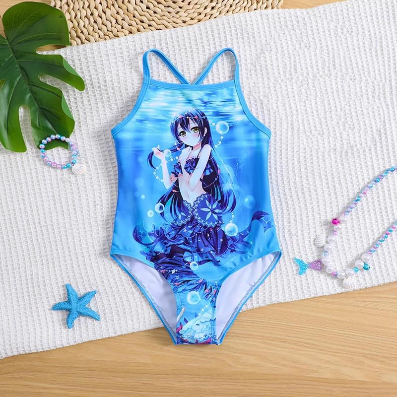 Exklusiver Meerjungfrauen-Print Baby Mädchen Neckholder Einteiler Badeanzug Set Height 100 cm Exklusiver Meerjungfrauen-Print Baby Mädchen Neckholder Einteiler Badeanzug Set Height 100 cm von Joom DACH