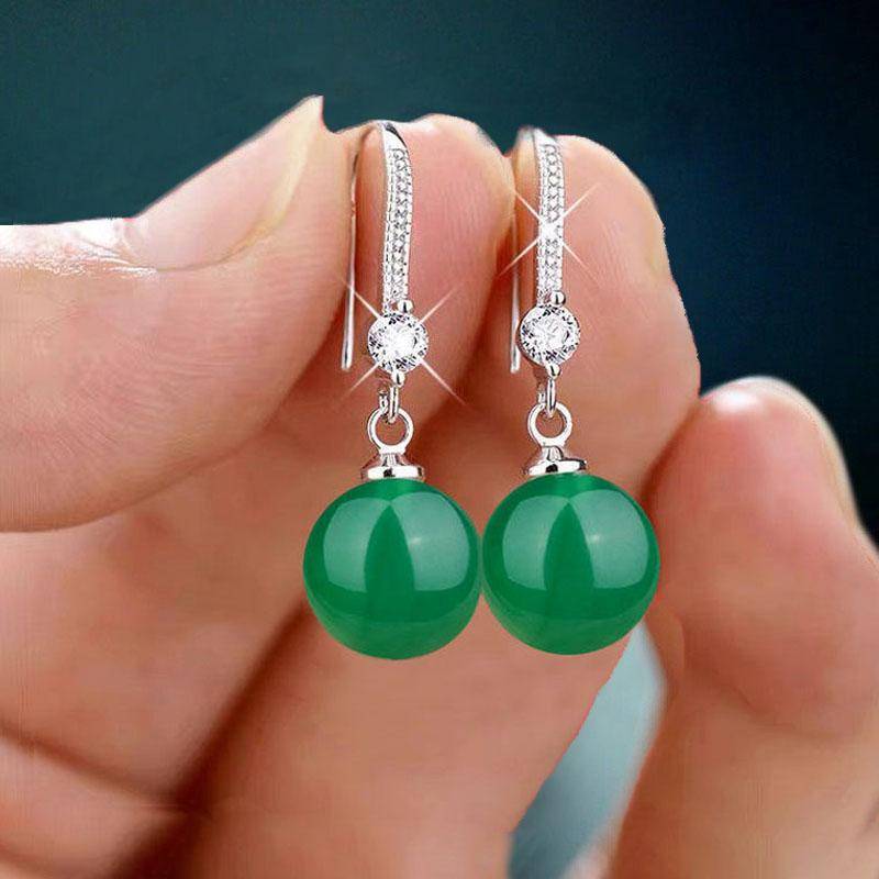 Exquisite Mode Silber Farbe Wassertropfen Imitation Perlen Tropfen Ohrringe für Frauen Elegante Glänzende Runde Imitation Perlen Ohrstecker 5 von Joom DACH