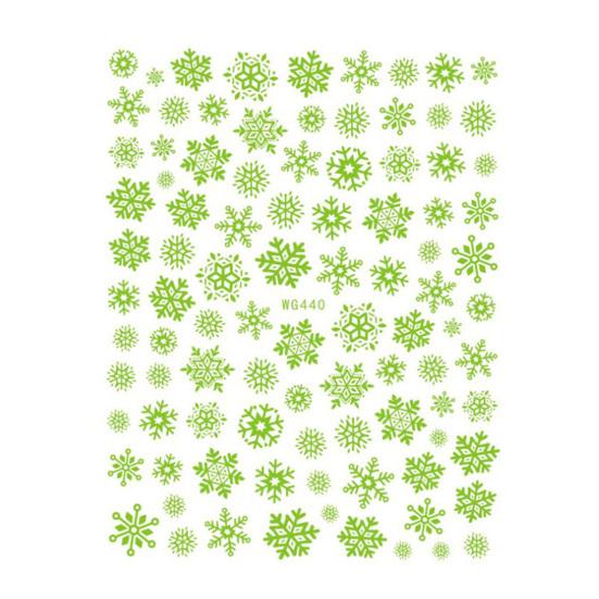 Exquisite Nagelschieber, glatter 3D-Effekt, Papier-Schneeflocken, geprägter Weihnachts- und Neujahrsaufkleber 1pc von Joom DACH