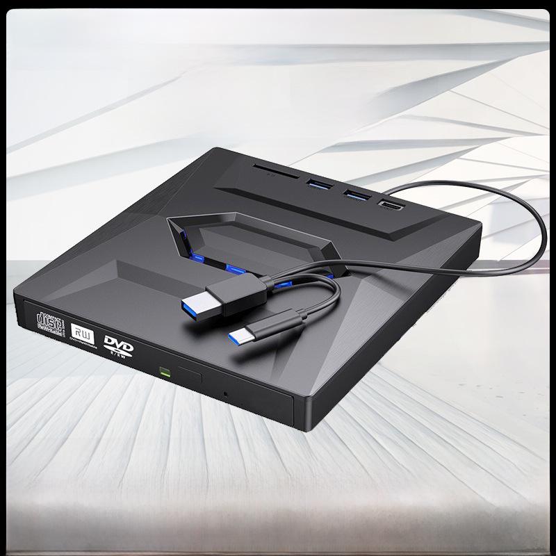 Externes optisches USB 3.0-Laufwerk, DVD-Brenner mit Kartenerweiterungssteckplatz – 4-in-1-Multifunktionsgerät reader and burner Externes optisches USB 3.0-Laufwerk, DVD-Brenner mit Kartenerweiterungssteckplatz – 4-in-1-Multifunktionsgerät reader and burner von Joom DACH