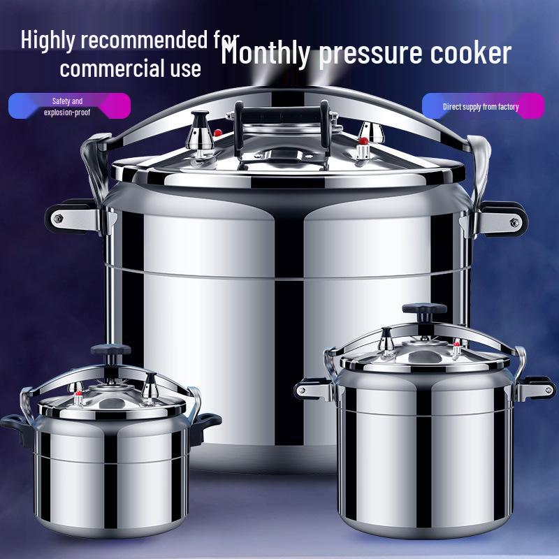 Extra Großer Explosionsgeschützter Schnellkochtopf für Universellen Gas- und Induktionsgebrauch 40cm Explosion-Proof Universal 40L (40-50 people) von Joom DACH