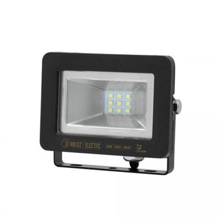 Extra flacher LED Strahler 10W IP65 6500K Dim. 121,6 x 156,3 x 44,5 mm schwarz von Joom DACH