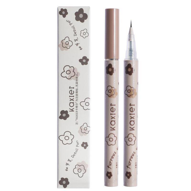 Extrem feiner Eyeliner unter dem Stift, Wimpern-Detailstift, trocknet schnell, ist wasserfest und langlebig, verwischt nicht leicht schwarz von Joom DACH