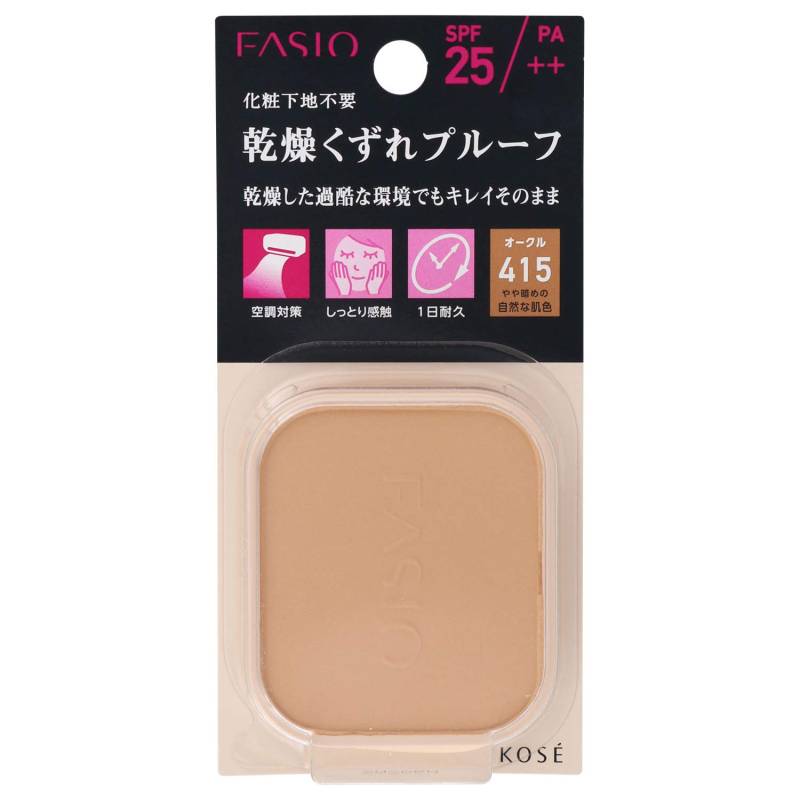 FASIO Powerful Stay Moist Foundation slightly darker natural skin 10g 415, tone, refill, von Joom DACH