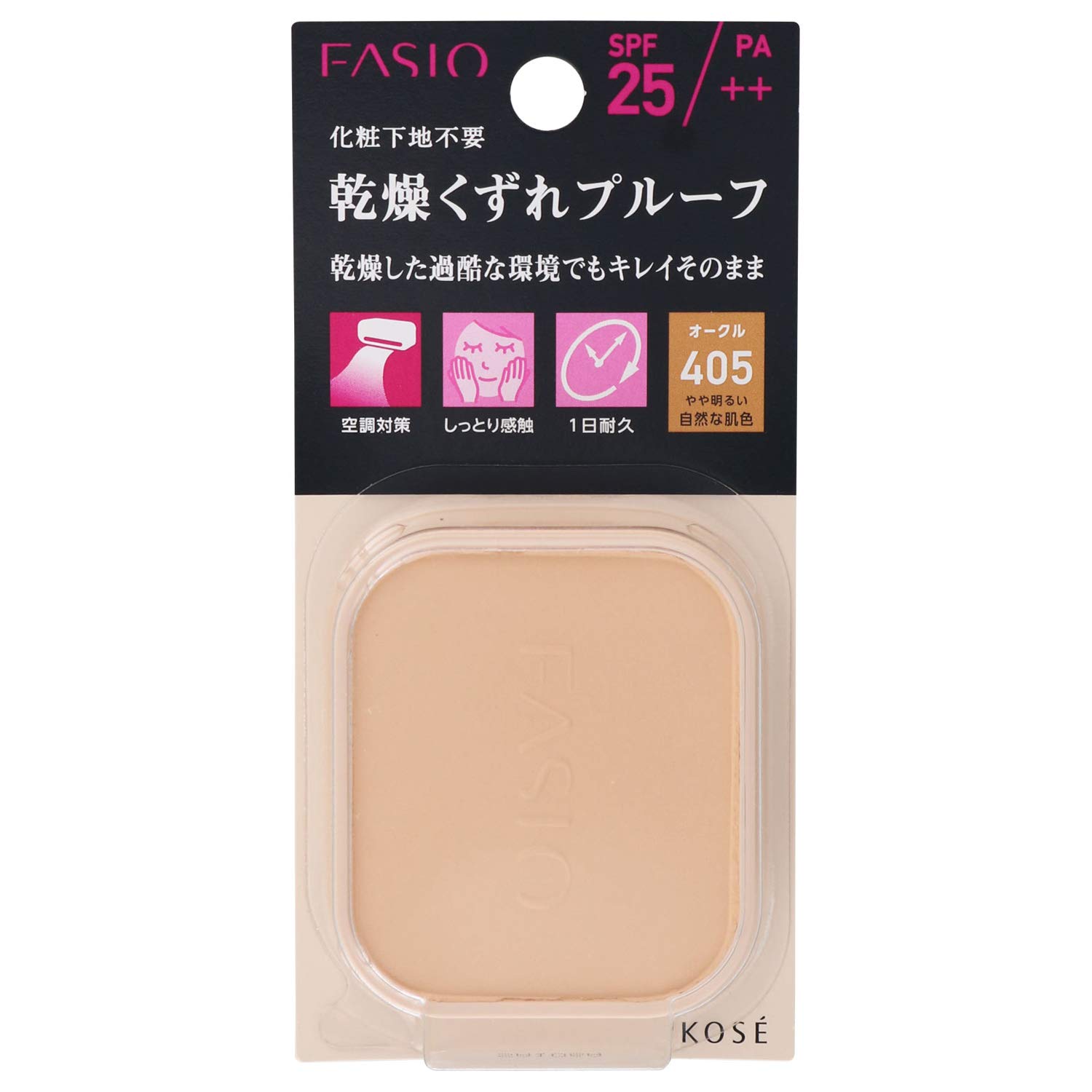 FASIO Powerful Stay Moist Foundation slightly lighter natural skin 10g 405, tone, refill, von Joom DACH