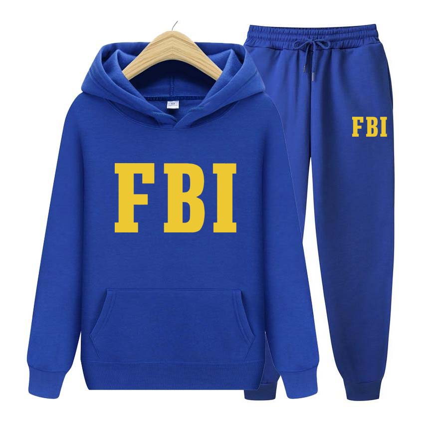 FBI Druck Männer Frauen Hoodies Trainingsanzüge Jogger Hosen dicke warme Kleidung 2XL von Joom DACH