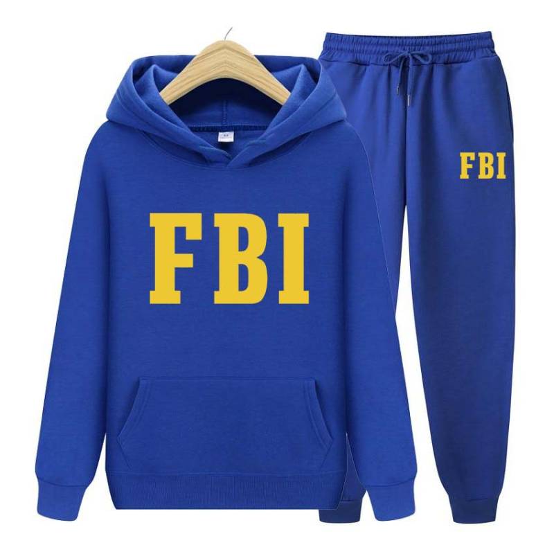 FBI Druck Männer Frauen Hoodies Trainingsanzüge Jogger Hosen dicke warme Kleidung 2XL von Joom DACH