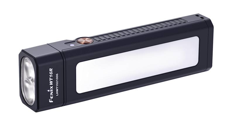 FENIX Light Schwarz, 13 cm, Mehrzweck-Arbeitsleuchte, LED, maximale Helligkeit 300 Lumen, wiederaufladbar über USB, WT16R XP-E2/COB schwarz von Joom DACH