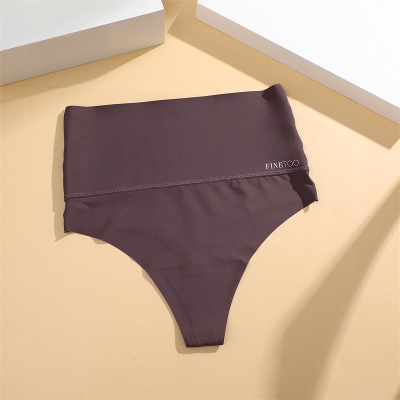FINETOO Bodyshaper Hohe Taille Nahtlose Tanga Frauen Anti-Bakterien Höschen Weibliche Intimates Dessous L von Joom DACH