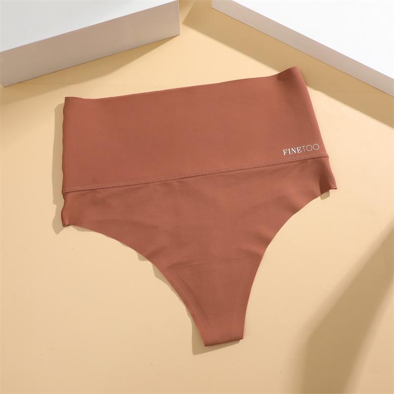 FINETOO Bodyshaper Hohe Taille Nahtlose Tanga Frauen Anti-Bakterien Höschen Weibliche Intimates Dessous L gelb von Joom DACH
