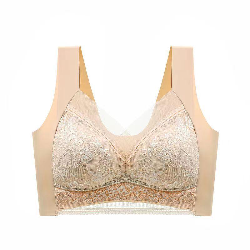 FINETOO geraffter BH, Schönheitsrücken, Spitze, umwickelte Weste, Damen, ohne Bügel, feste Körbchen, hochsteckbarer Bruststütz-BH im Westenstil XXL beige FINETOO geraffter BH, Schönheitsrücken, Spitze, umwickelte Weste, Damen, ohne Bügel, feste Körbchen, hochsteckbarer Bruststütz-BH im Westenstil XXL beige von Joom DACH