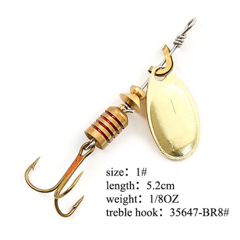 FISH KING Spinner-Köder, 1 Stück, Angelköder, Bass, harte Köder, Löffel mit Drillingshaken, hohe Qualität 3.2  g von Joom DACH