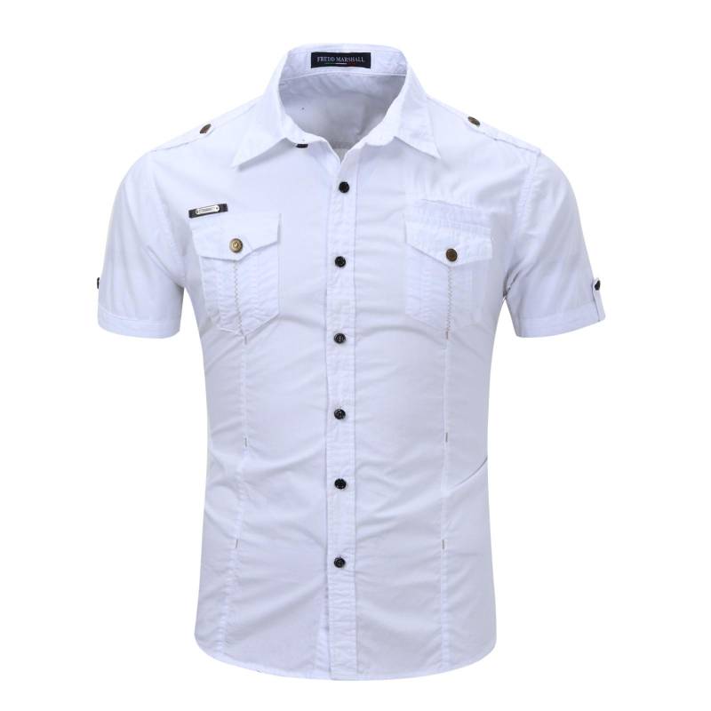 FREDD MARSHALL Herrenhemd 2021 Neues Herren-Frachthemd Mode-Freizeithemd Sommerstil 100% Baumwolle Solides Herren-Freizeithemd Plus Größe S-3XL 55888 XXL weiß FREDD MARSHALL Herrenhemd 2021 Neues Herren-Frachthemd Mode-Freizeithemd Sommerstil 100% Baumwolle Solides Herren-Freizeithemd Plus Größe S-3XL 55888 XXL weiß von Joom DACH