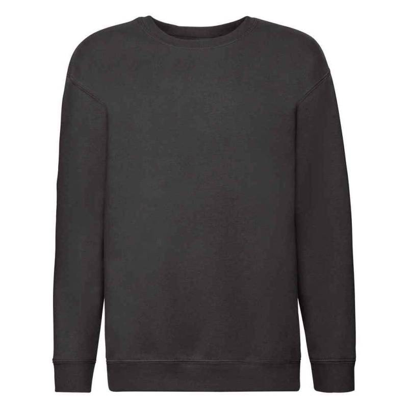 FRUIT OF THE LOOM Premium-Sweatshirt mit tief angesetzter Schulterpartie für Kinder 14-15 schwarz von Joom DACH