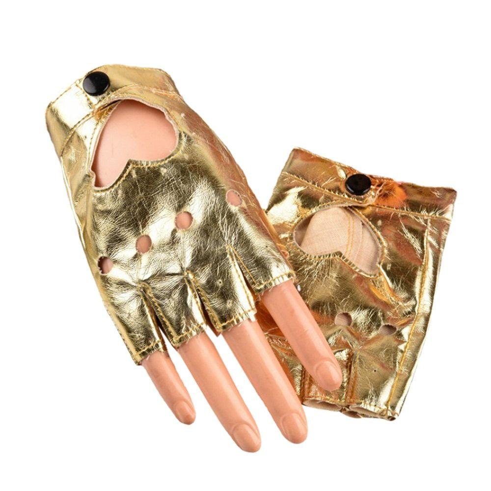Fäustlinge Frauen Männer Ladys Driving Kleid Fünf Finger Handschuhe Herz Fäustlinge PU Lederhandschuhe gold von Joom DACH