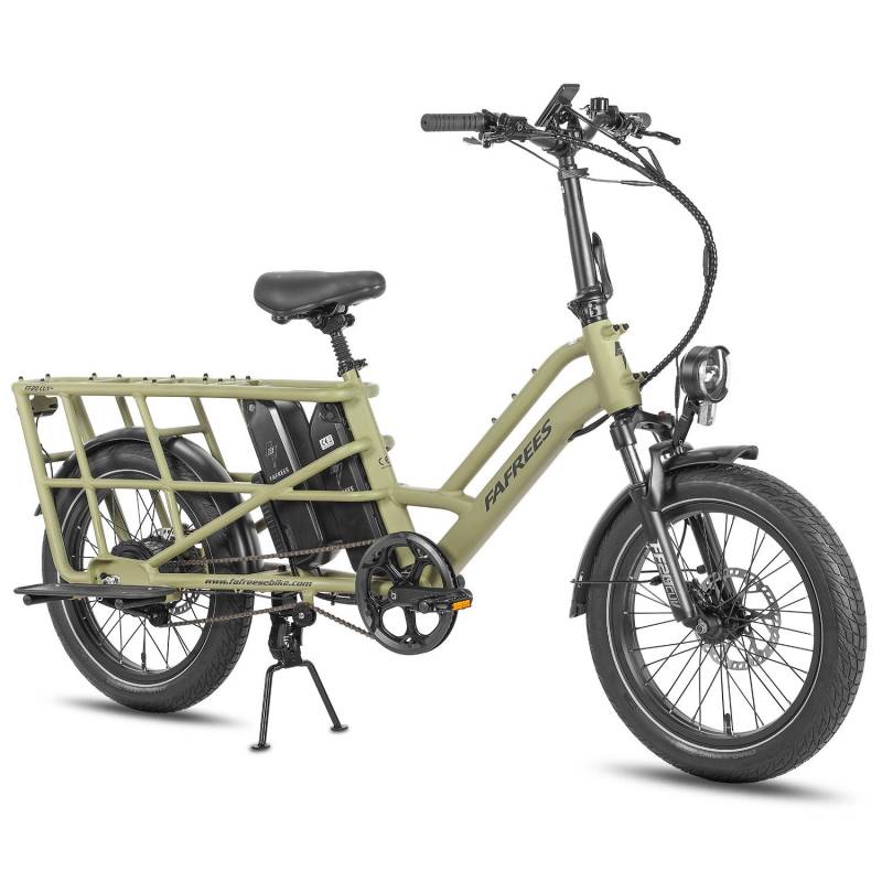 Fafrees FF20 CUV Longtail Elektrofahrrad, 12 Ah x 2 Batterien, 250W grün von Joom DACH