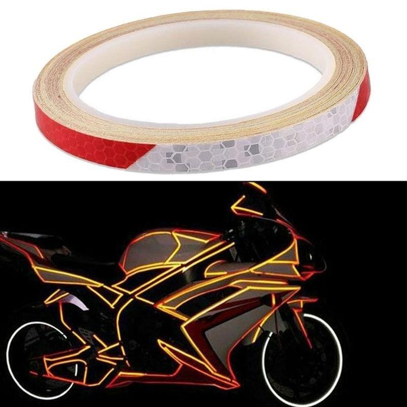 Fahrrad Reflektierende Aufkleber Motorrad Rad Körper Aufkleber Nachtfahren Sicherheitsband gelb von Joom DACH