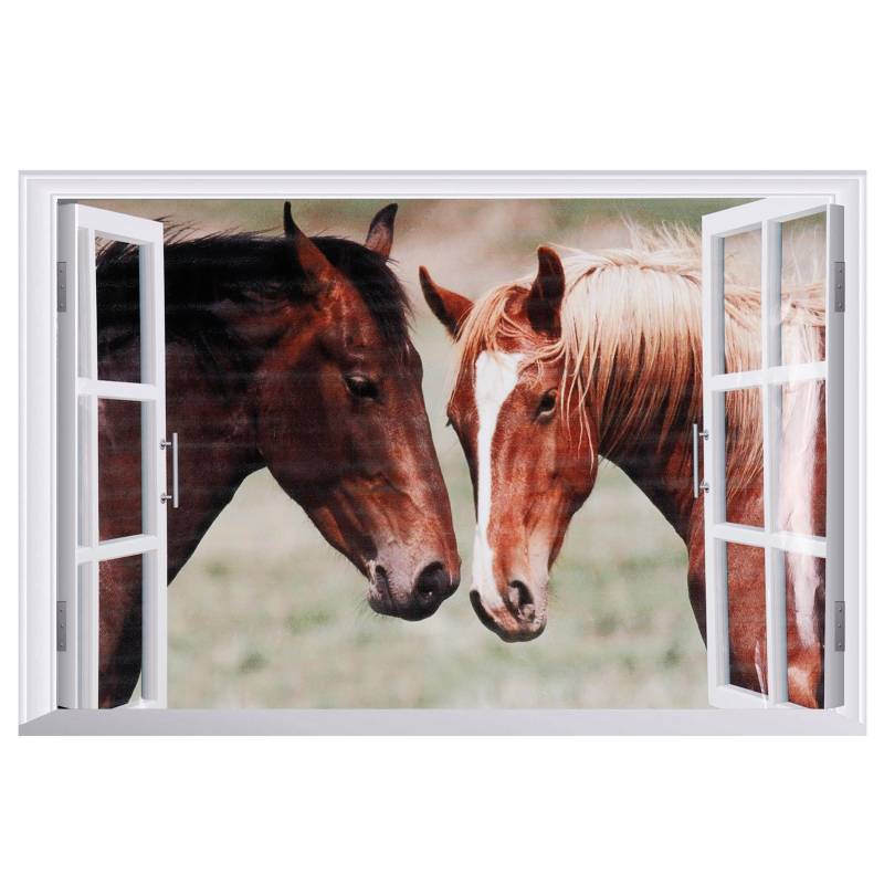 Fake Fenster Wandaufkleber Abnehmbare Landschaft Wandtattoos Heimdekoration für Wohnzimmer von Joom DACH