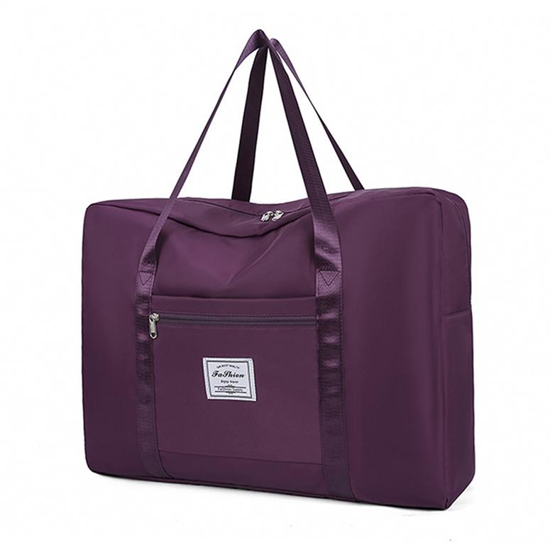 Faltbare Reisetasche mit großem Fassungsvermögen für Herren und Damen, multifunktionale, wasserdichte Gepäcktasche, Sporttasche M dunkelviolette Faltbare Reisetasche mit großem Fassungsvermögen für Herren und Damen, multifunktionale, wasserdichte Gepäcktasche, Sporttasche M dunkelviolette von Joom DACH