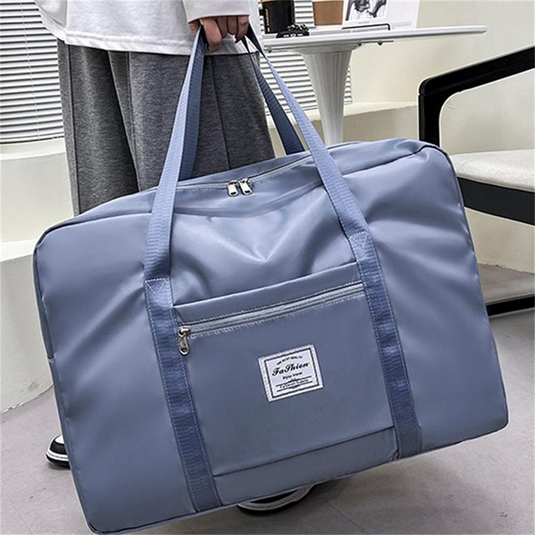 Faltbare Reisetasche mit großem Fassungsvermögen für Herren und Damen, multifunktionale, wasserdichte Gepäcktasche, Sporttasche XL blau von Joom DACH