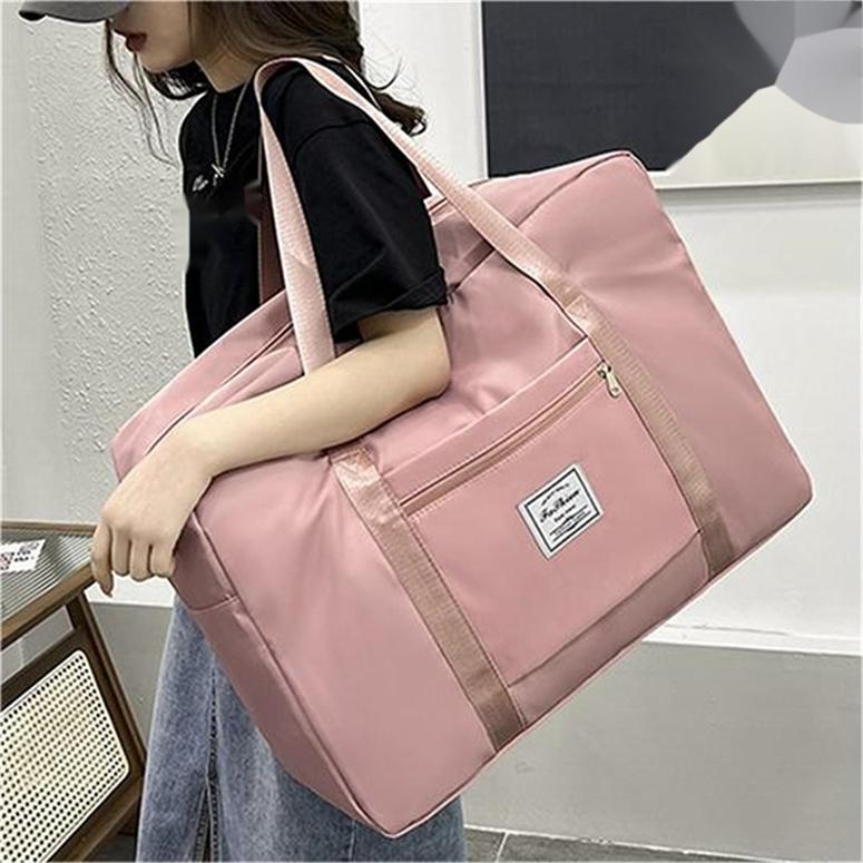 Faltbare Reisetasche mit großem Fassungsvermögen für Herren und Damen, multifunktionale, wasserdichte Gepäcktasche, Sporttasche XL rosa von Joom DACH