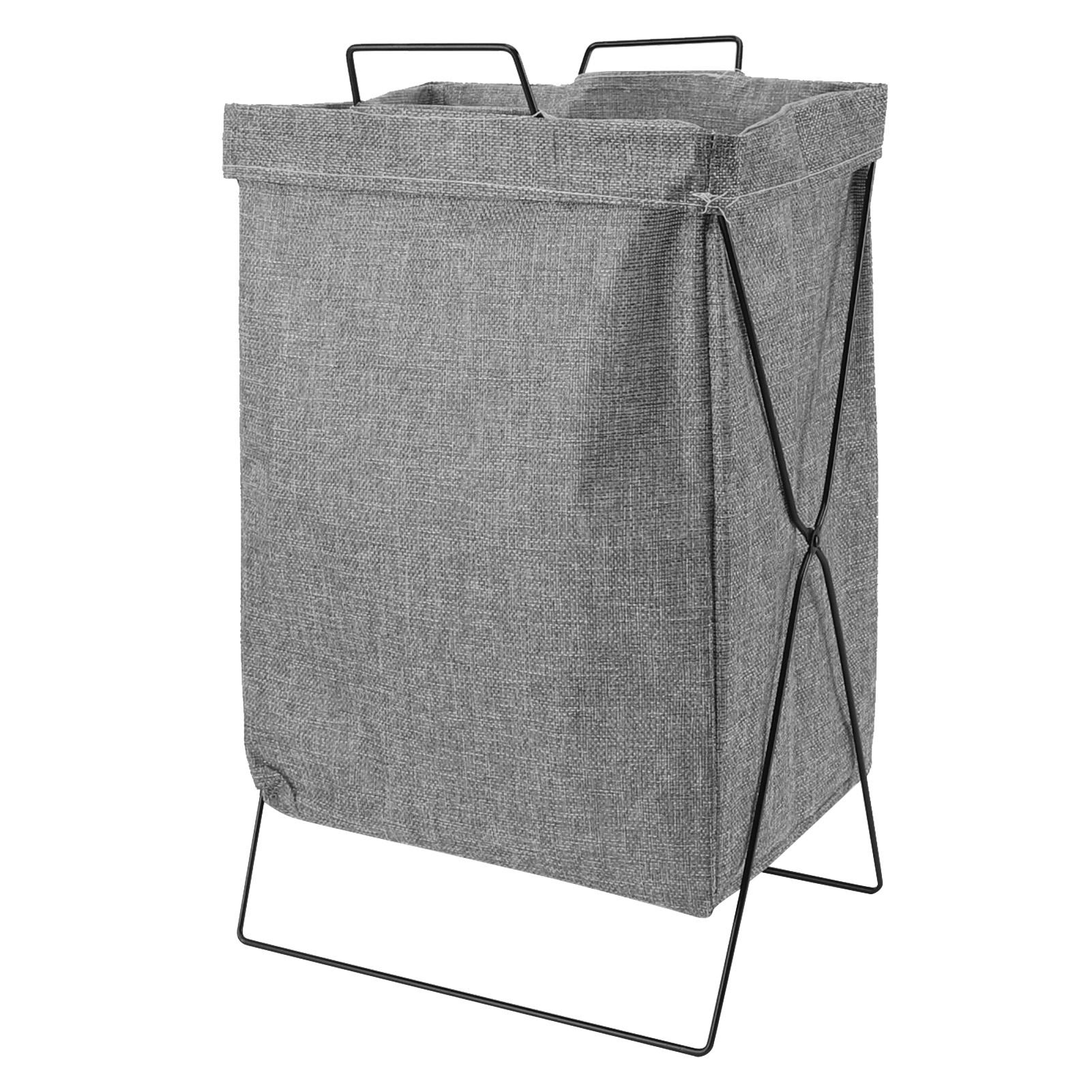 Faltbarer Wäschekorb Verdickter Eisenrahmen Langes Rechteck Kleiderkorb Aufbewahrungsbehälter Organizer Small grau von Joom DACH