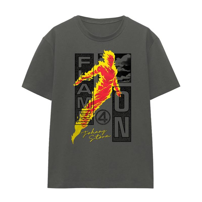 Fantastic Four Damen/Damen Flame On Trend Johnny T-Shirt M licht grau Fantastic Four Damen/Damen Flame On Trend Johnny T-Shirt M licht grau von Joom DACH