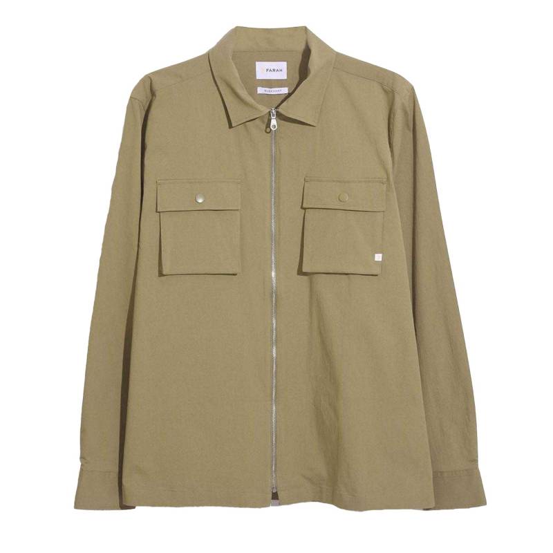 Farah Herren Lynden Overshirt mit durchgehendem Reißverschluss XXL grün/khaki Farah Herren Lynden Overshirt mit durchgehendem Reißverschluss XXL grün/khaki von Joom DACH