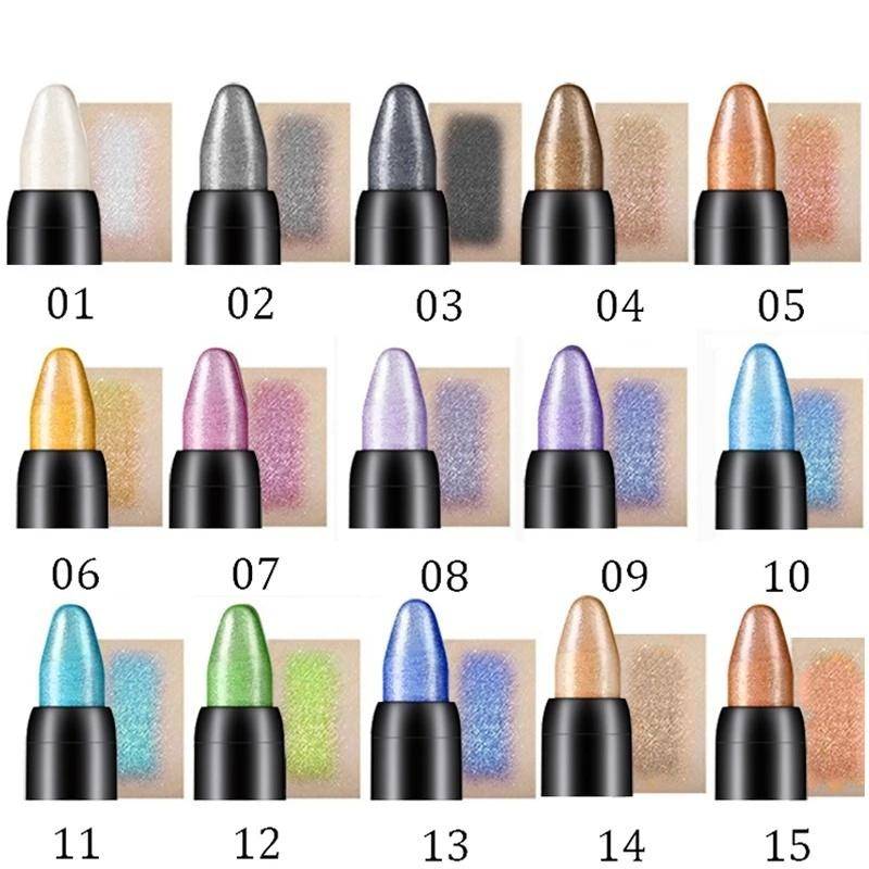 Farbe Perle Stift Eyeliner Highlighter Stick Lidschatten Stift Eyeliner Stift Liegen Seidenraupe Stift LM 10# von Joom DACH