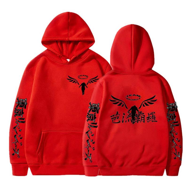 Fashoin Gambar Valhalla Tokyo Revengers Hoodies Anime Graphic Hoodie für Männer Frauen Sportbekleidung Tokyo Revengers Cosplay Trainingsanzug Kleidung M rot Fashoin Gambar Valhalla Tokyo Revengers Hoodies Anime Graphic Hoodie für Männer Frauen Sportbekleidung Tokyo Revengers Cosplay Trainingsanzug Kleidung M rot von Joom DACH